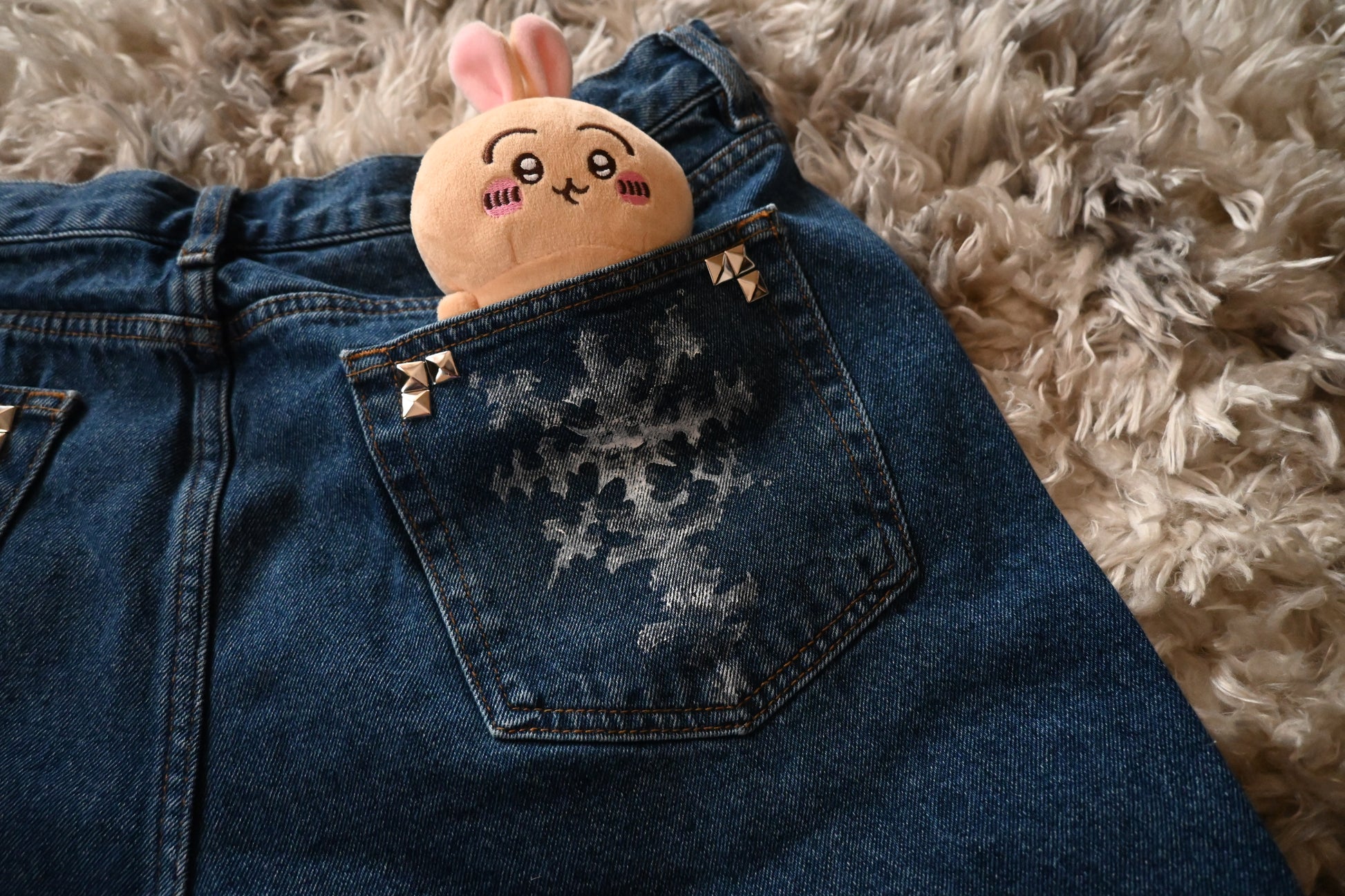 Upcycled Chiikawa Jeans M36