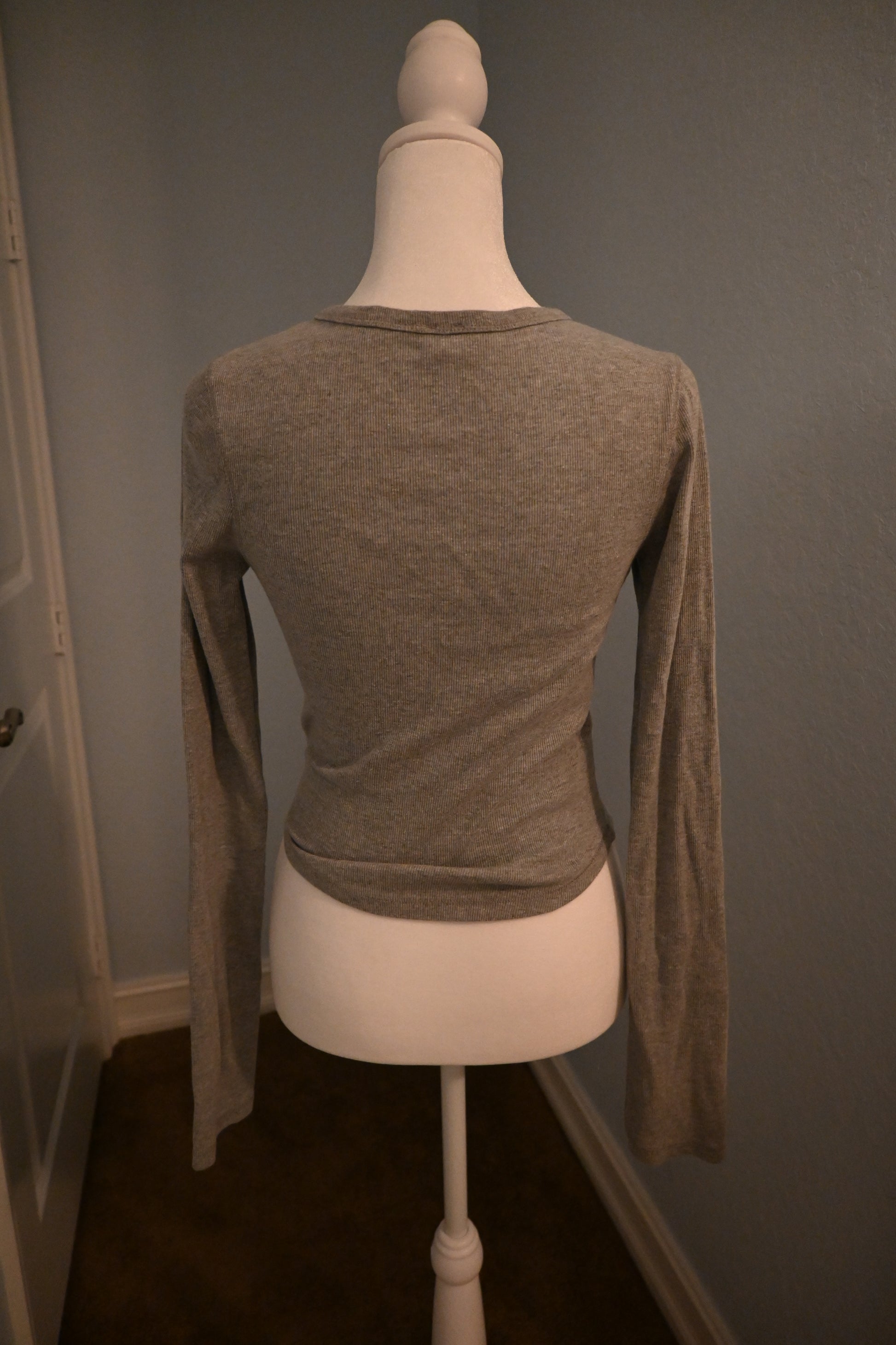 Up-Cycled Grey Cross Shirt 𔕛 WS