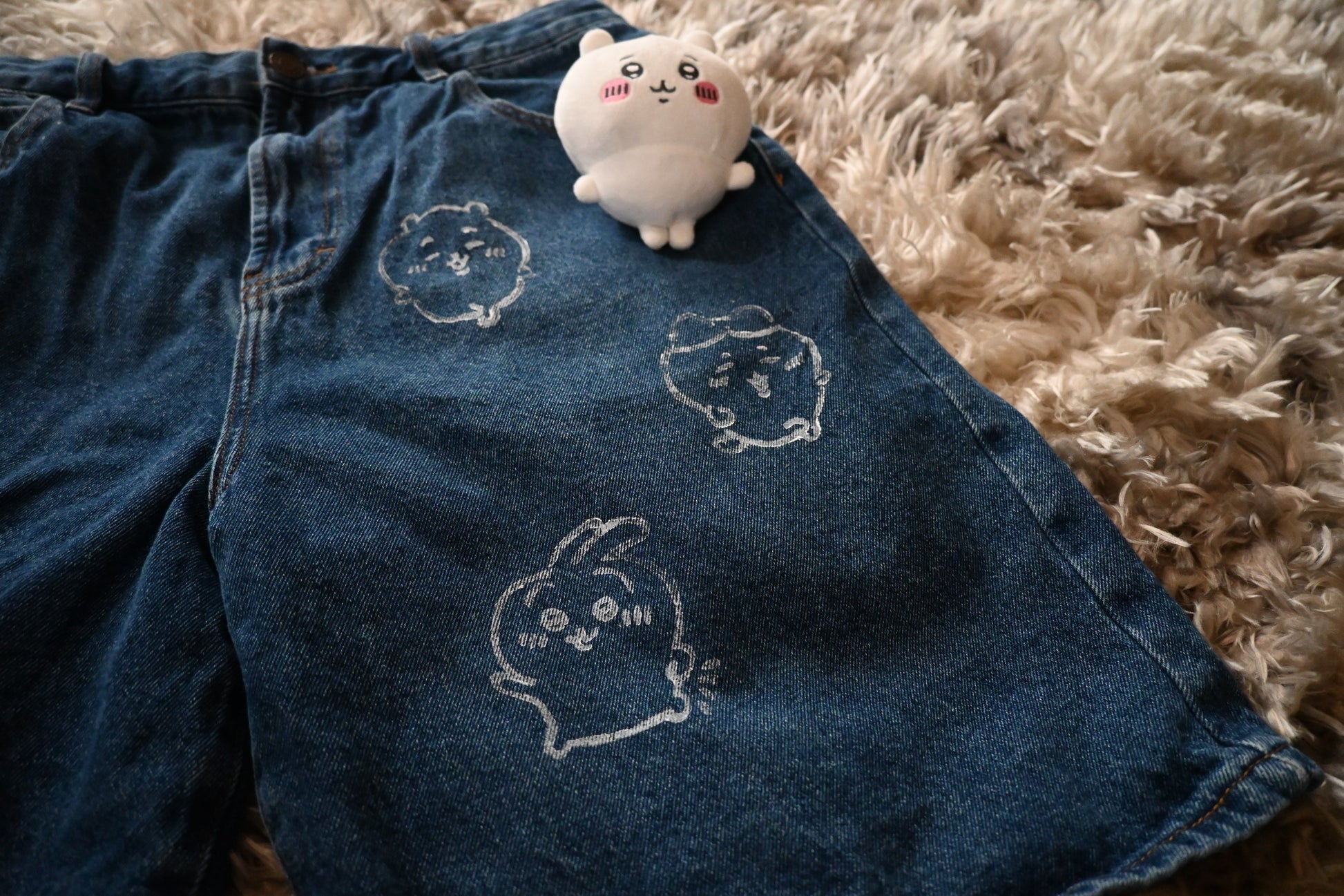 Upcycled Chiikawa Jeans M36